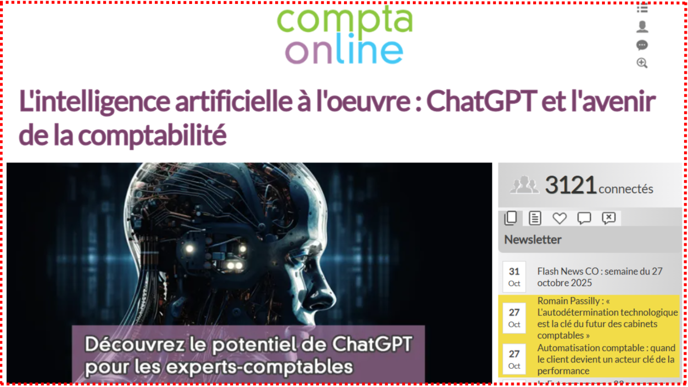 L'intelligence artificielle à l'oeuvre : ChatGPT et l'avenir de la comptabilité L'intelligence artificielle à l'oeuvre : ChatGPT et l'avenir de la comptabilité