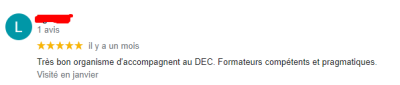 Très bon organisme d'accompagnent au DEC. Formateurs compétents et pragmatiques.