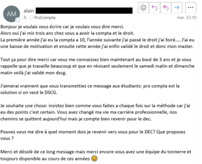 ProCompta est la solution si on veut le DSCG.