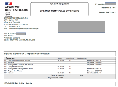 Juste vous dire merci pour l'accompagnement à l'UE 4. J'ai eu 16,75