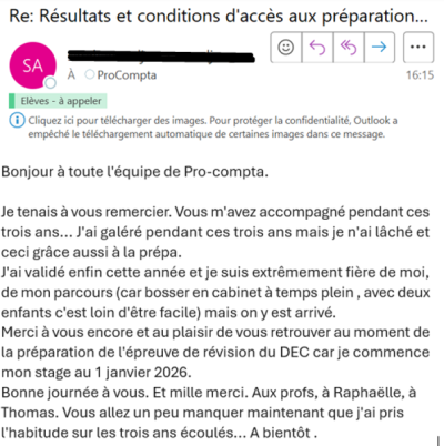Vous m'avez accompagné pendant ces trois ans... J'ai galéré pendant ces trois ans mais je n'ai lâché et ceci grâce aussi à la prépa.  J'ai validé enfin cette année et je suis extrêmement fière de moi, de mon parcours, ) mais on y est arrivé.